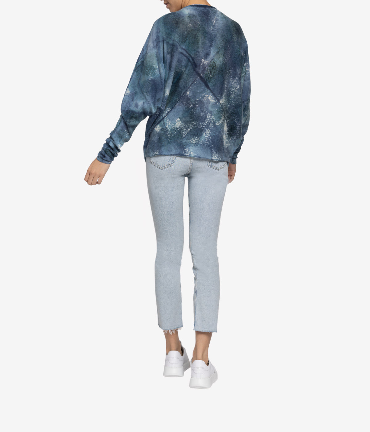 Dolman Sleeve Pullover with Reflections Effect in Lake