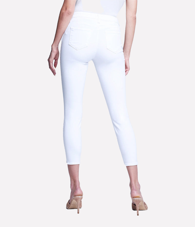 Margot High Rise Skinny Jean in Blanc