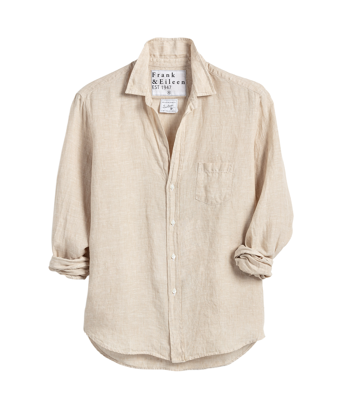 Eileen Relaxed Button Up Shirt In Sand