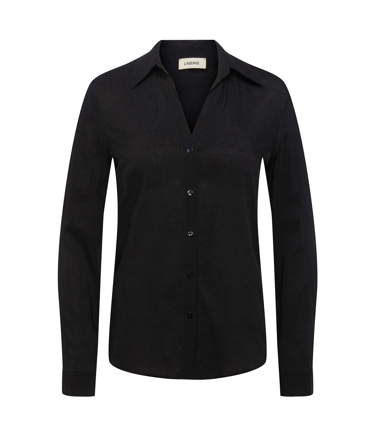 Nina Long Sleeve Shirt in Black
