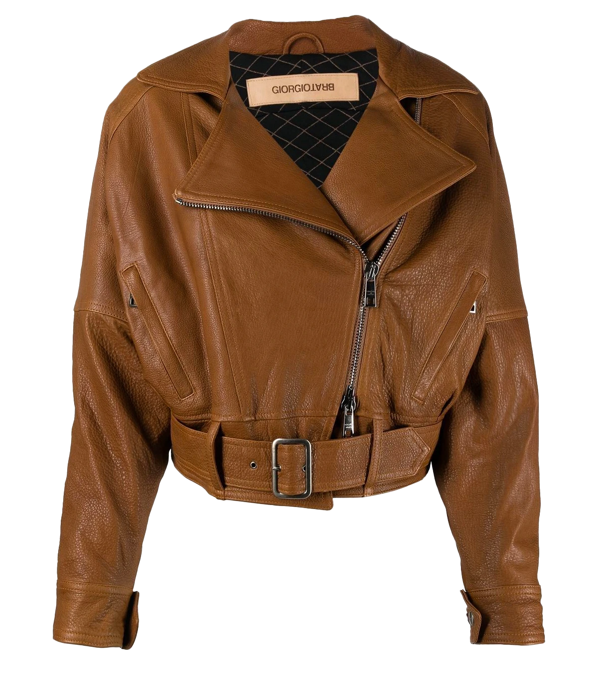 Genoa Leather Jacket in Rum