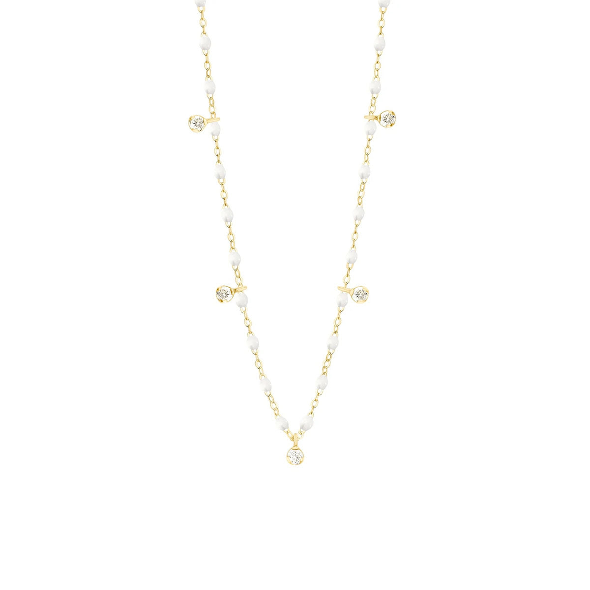 Gigi Supreme 45cm Diamond Necklace in 18K Yellow Gold & White
