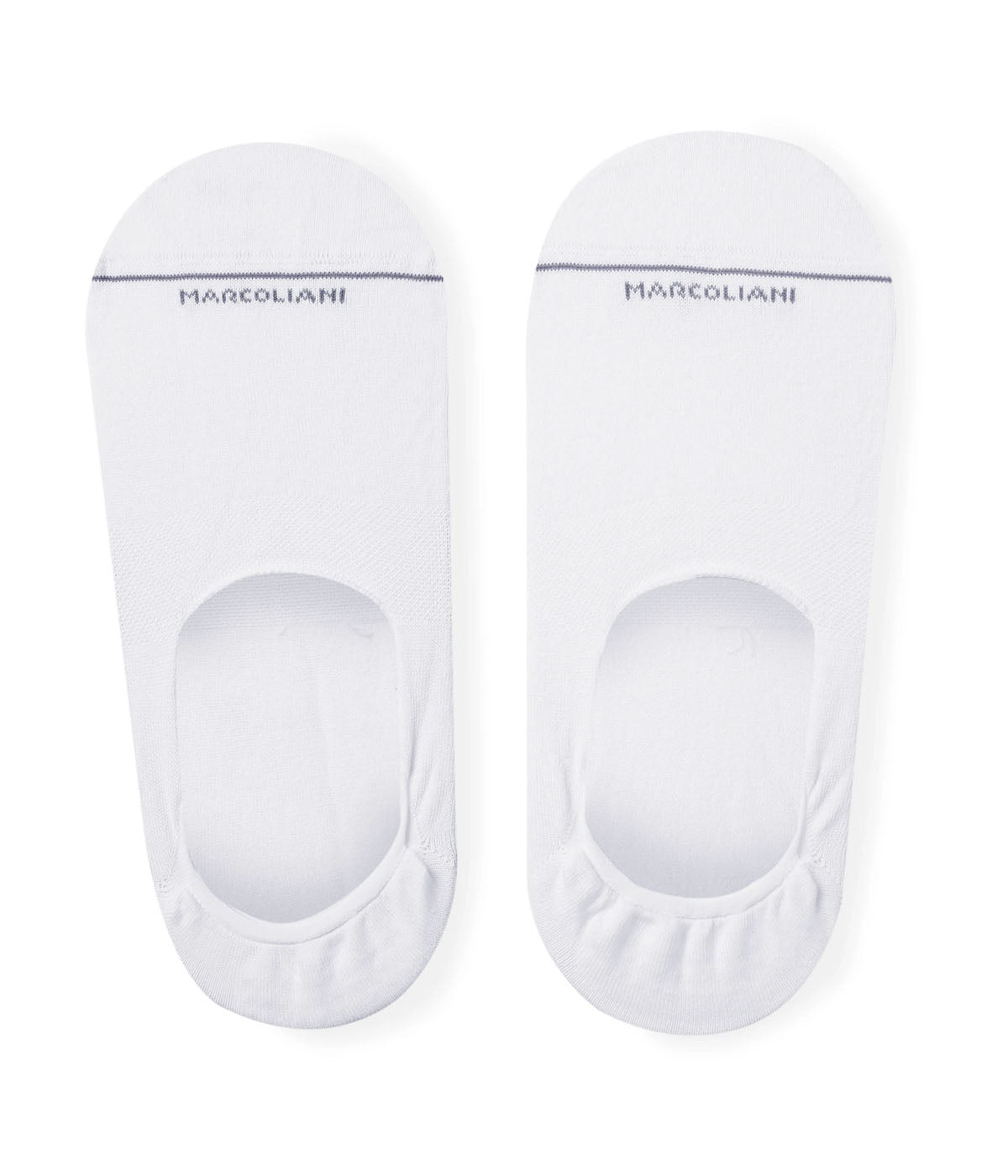 ALT Text: Marcoliani Women's Invisible Socks with a low ankle cut, comfort stretch design, and soft cotton material for a breathable, no-show fit.