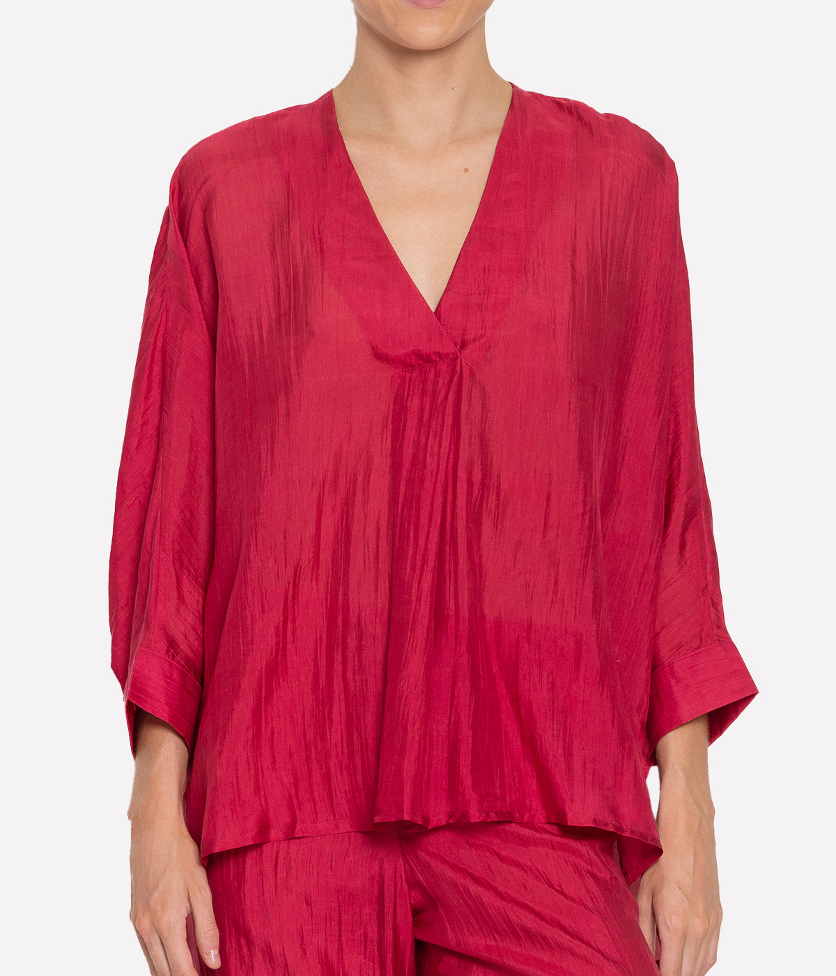 Indochine Blouse in Red