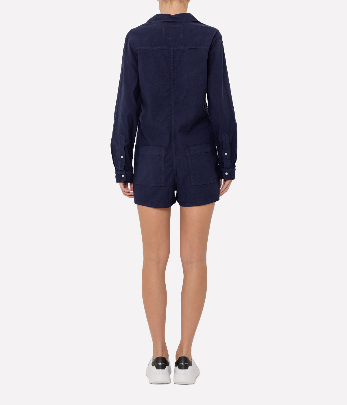 Ireland Longsleeve Playsuit in Navy