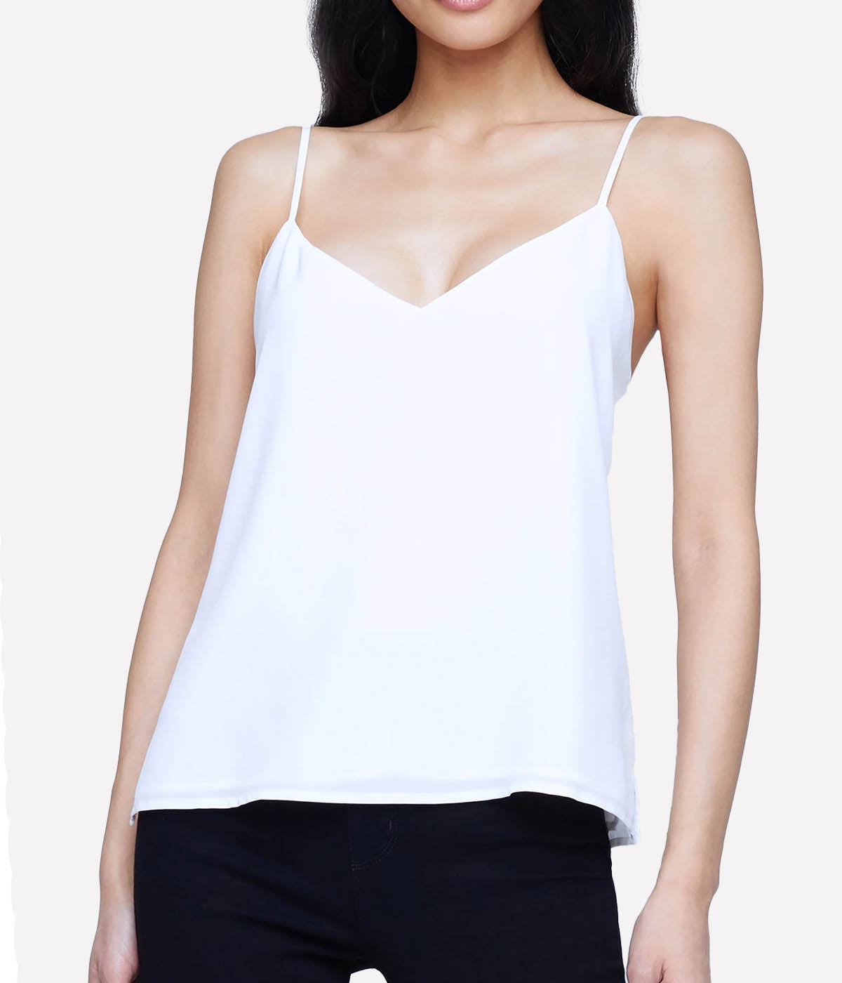 Jane Spaghetti Strap Top in Ivory