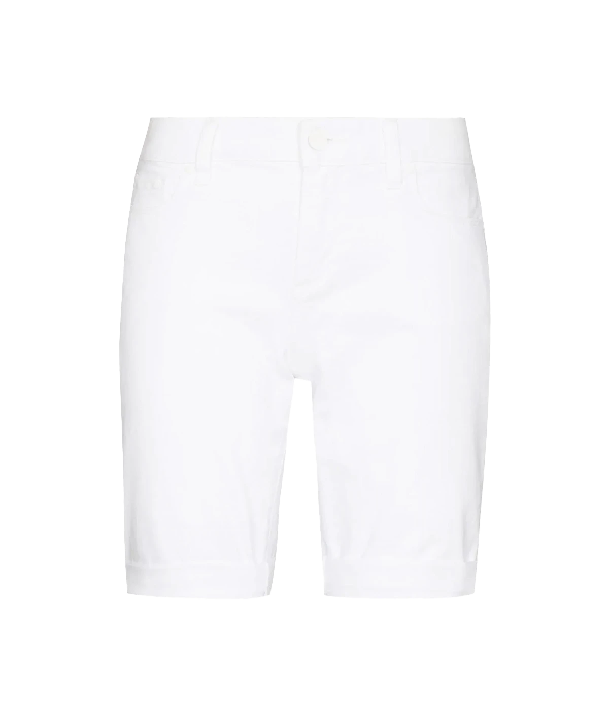 Jax Knee Short in Crisp White