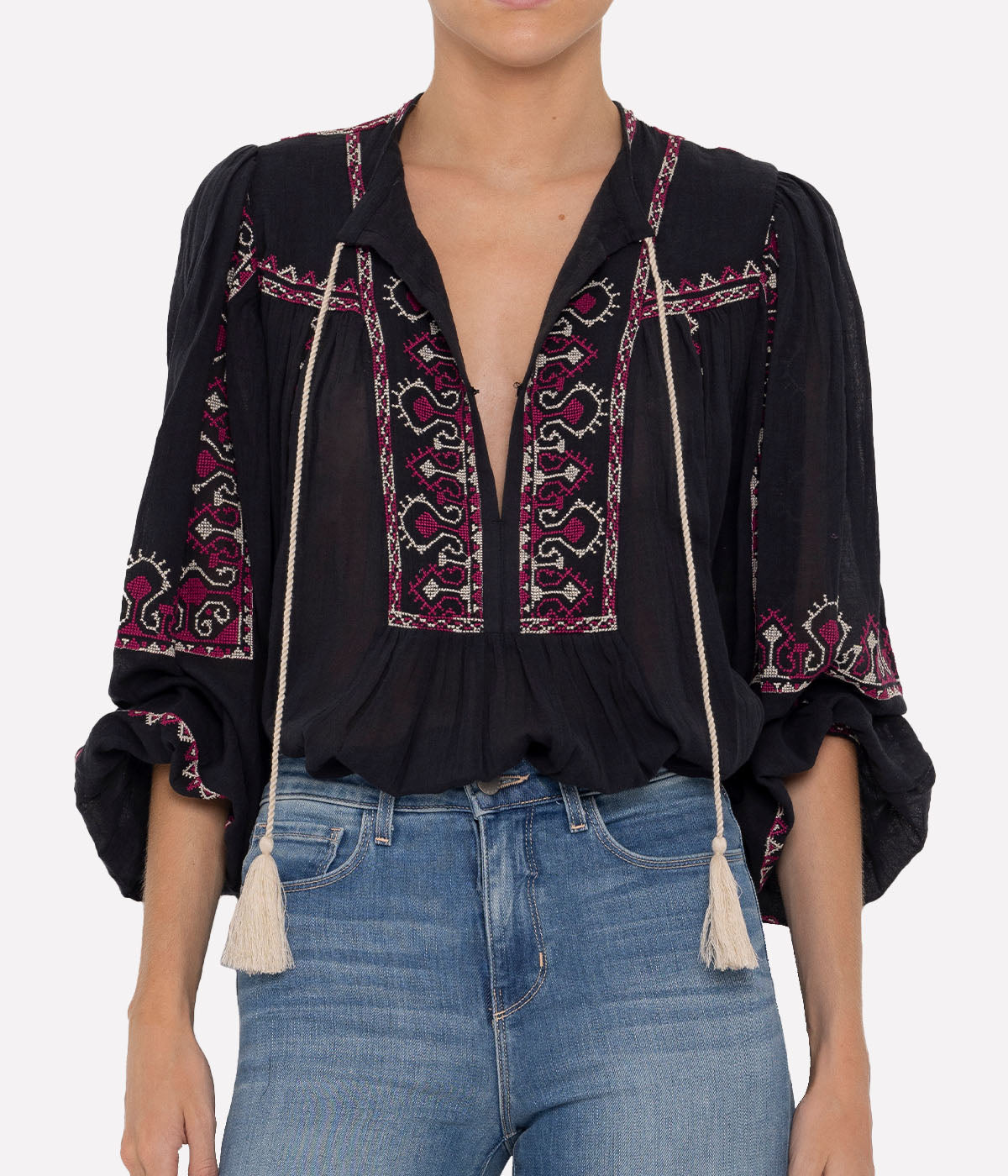 Kiledia Top in Faded Black