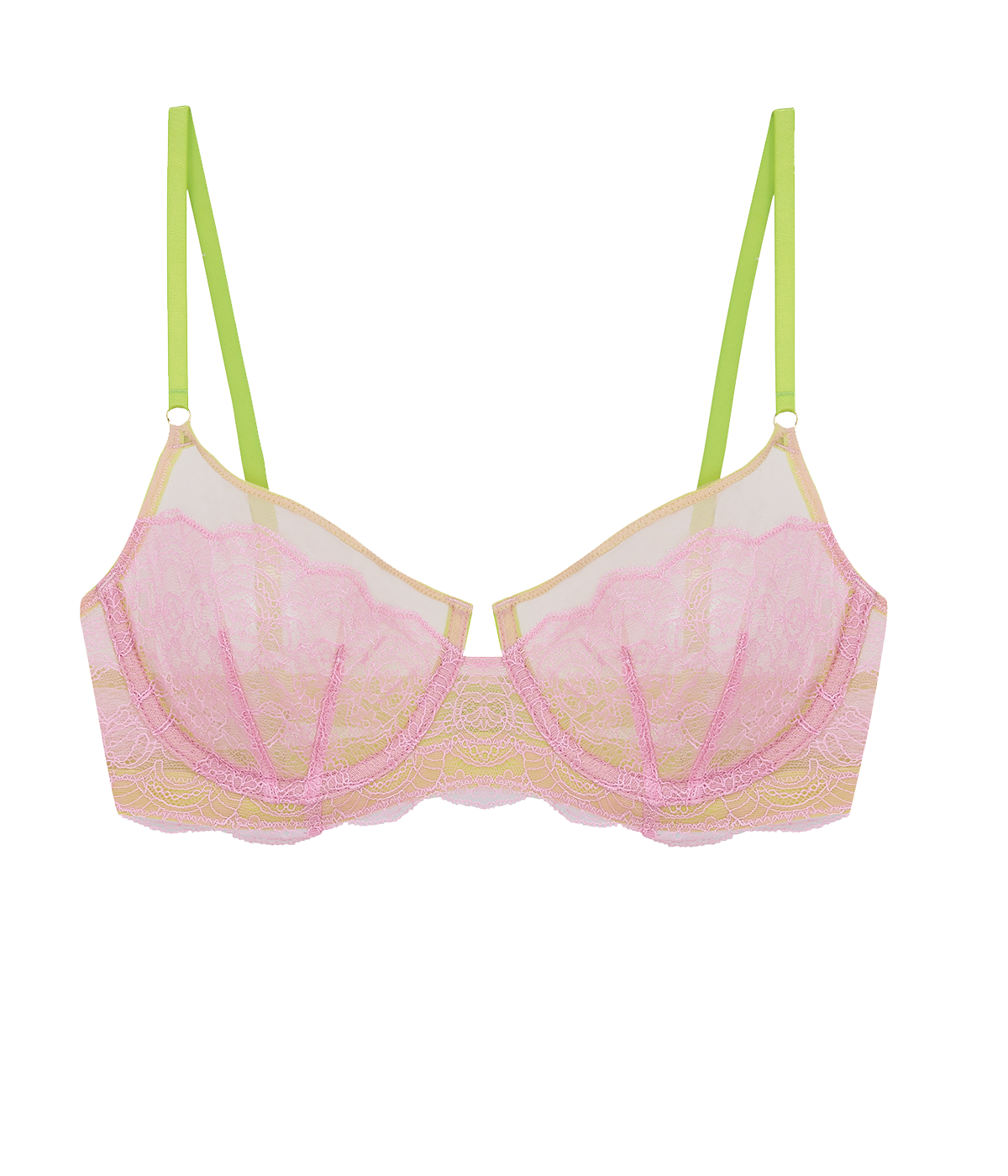 Lotte Lace Underwire Bra in Light Pink