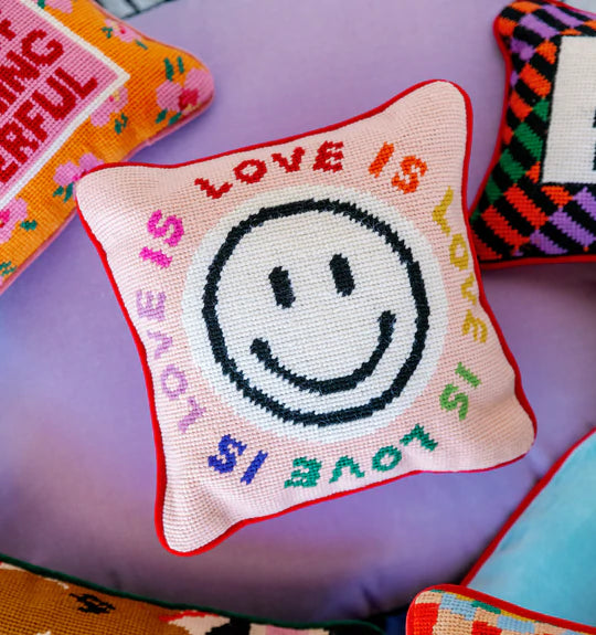 Love Is Love Needlepoint Cushion