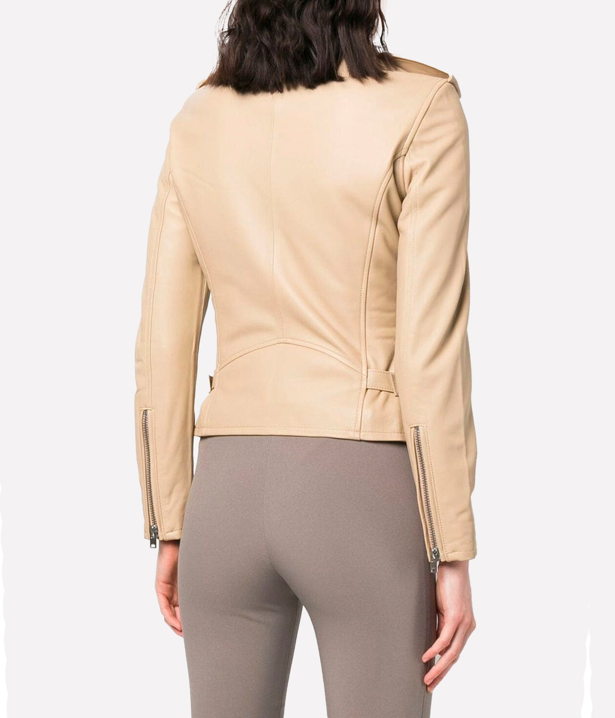 Newhan Biker Jacket in Sand