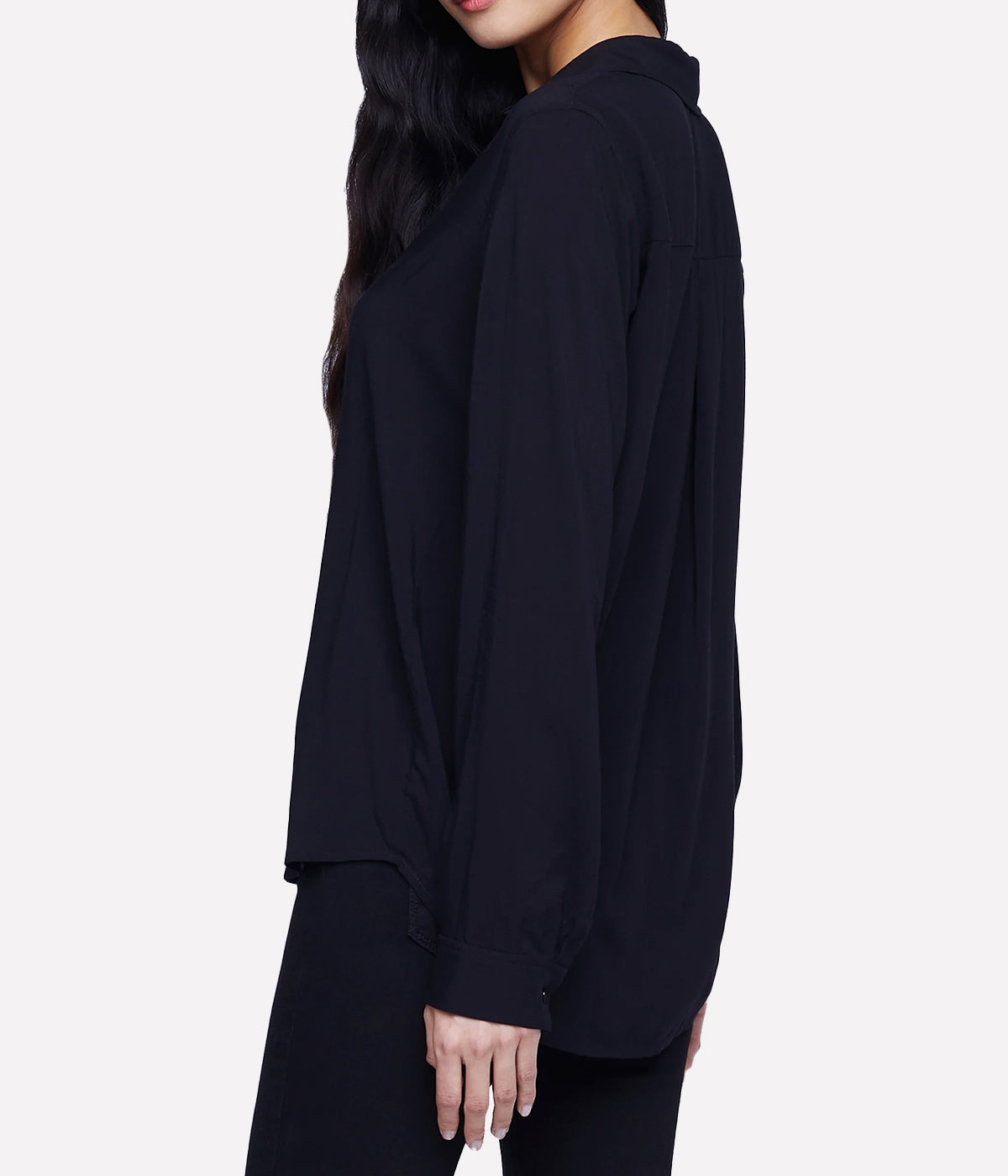 Nina Long Sleeve Shirt in Black