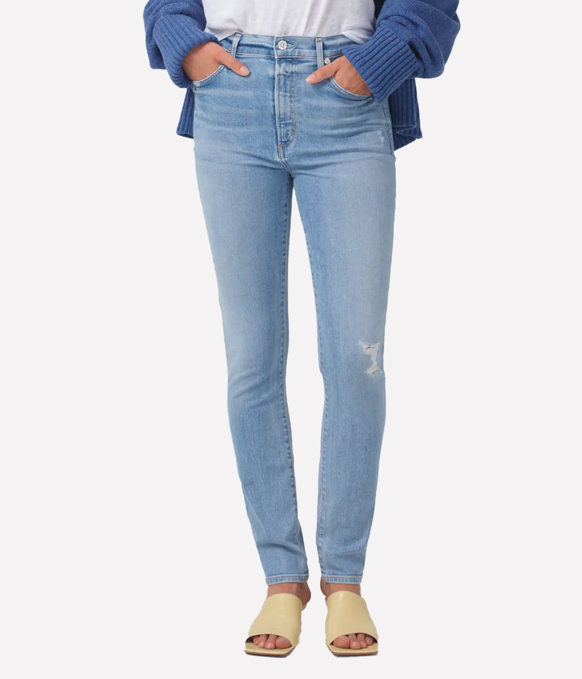 Olivia High Rise Slim Jean in Lyric