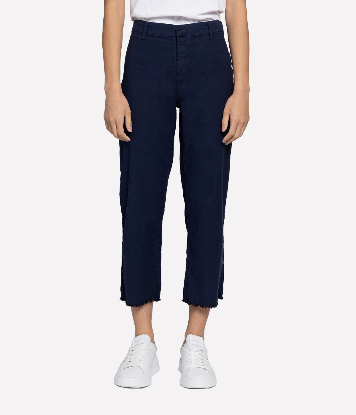 Kinsale Trouser in Navy Italian Performance Linen