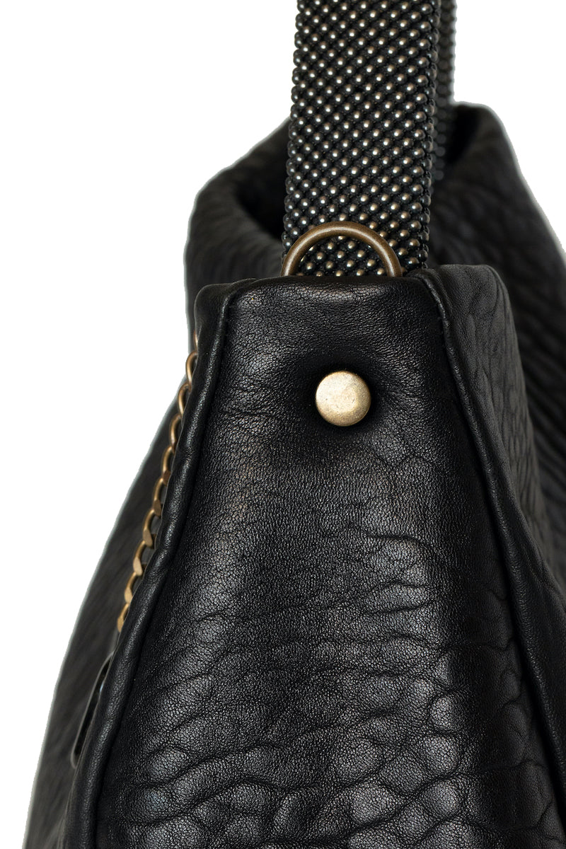 Paula Shoulder Bag in Black Dore