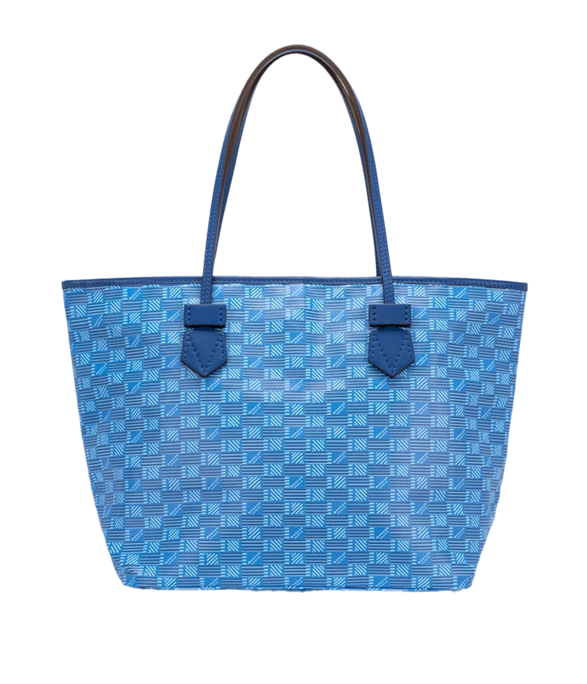 St Tropez GM Tote in Blue & Champagne