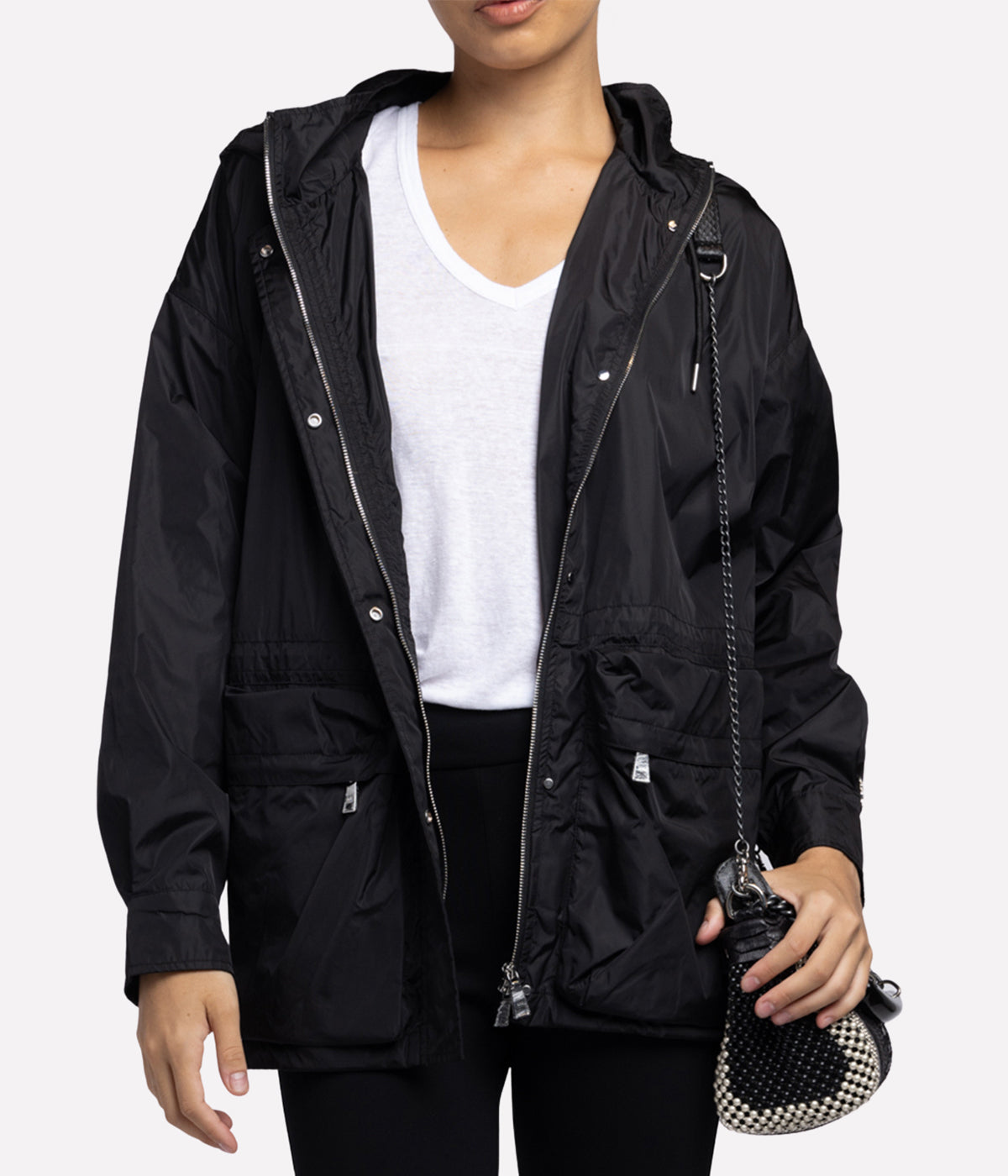 Hooded Jacket in Black