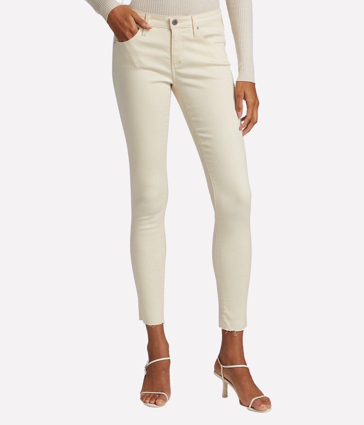 The Legging Ankle Jean in Ecru Dunes