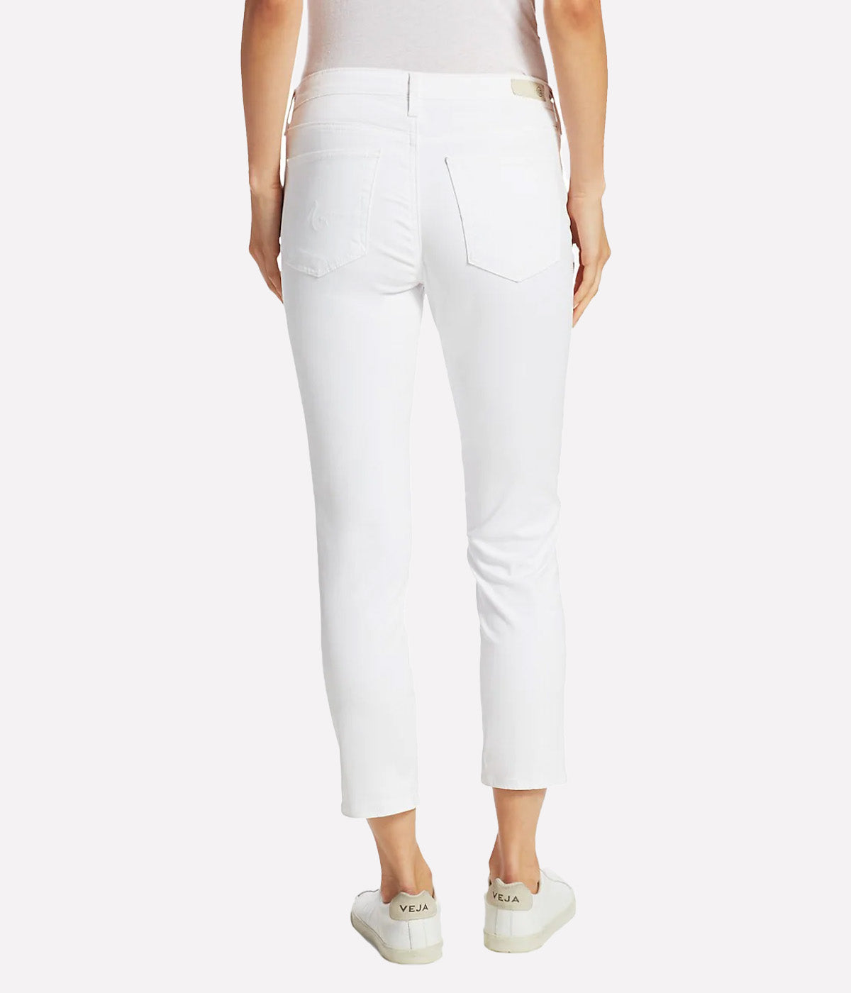 The Prima Crop Jean in White