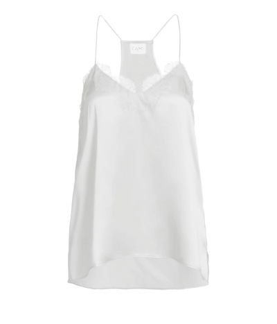 The Racer Cami in White