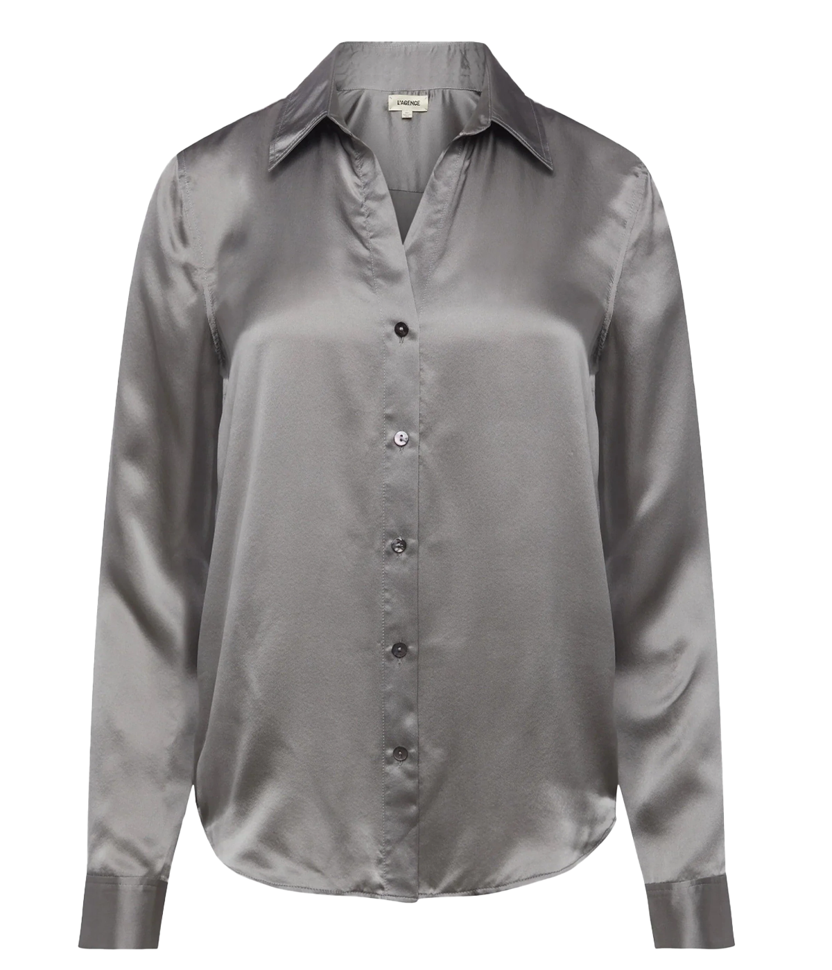 Tyler Long Sleeve Blouse in Storm Grey