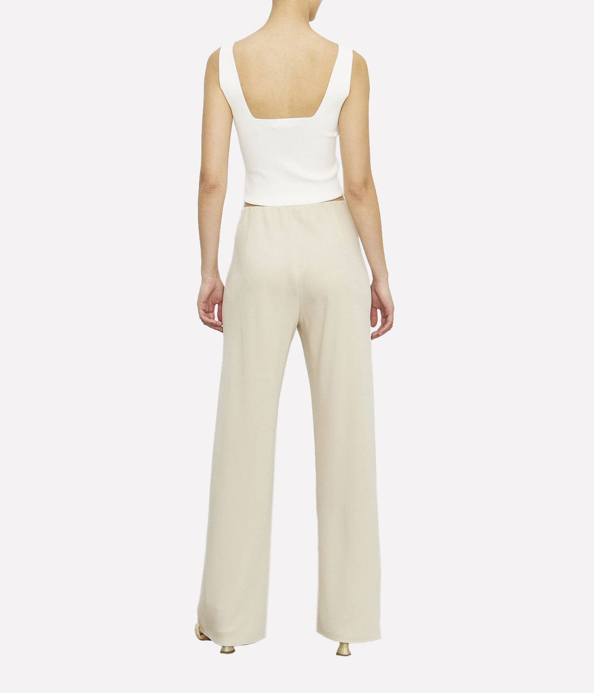 High Waisted Bias Pant in Shell