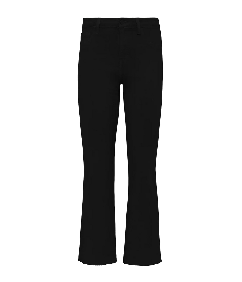 Wanda Crop Wide Leg In Noir Coated
