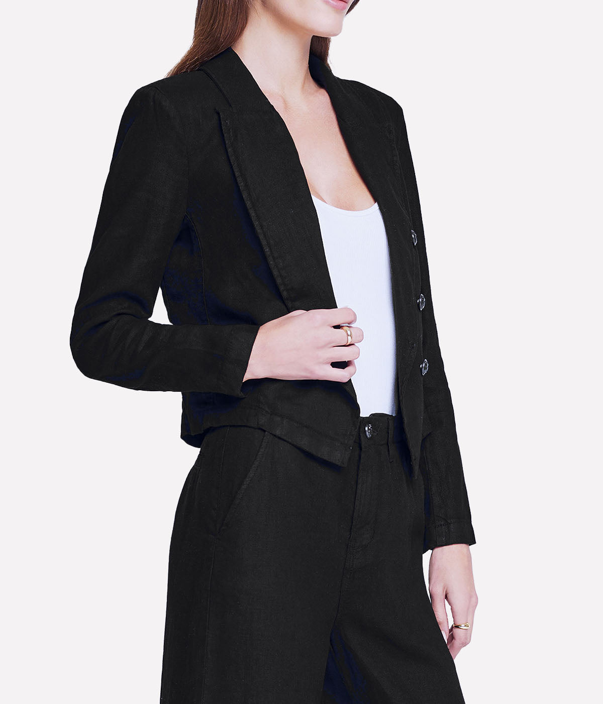 Wayne Crop Double Breast Jacket