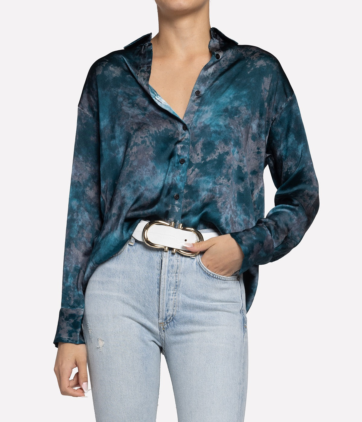 Boreal Silk Shirt in Forest