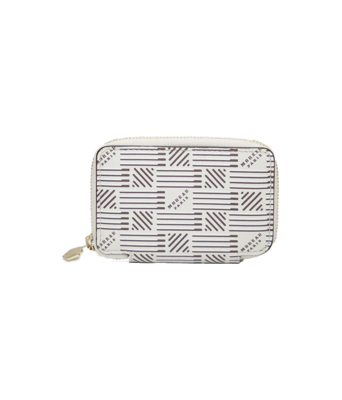 Zip Mini Wallet in Milk & Cream