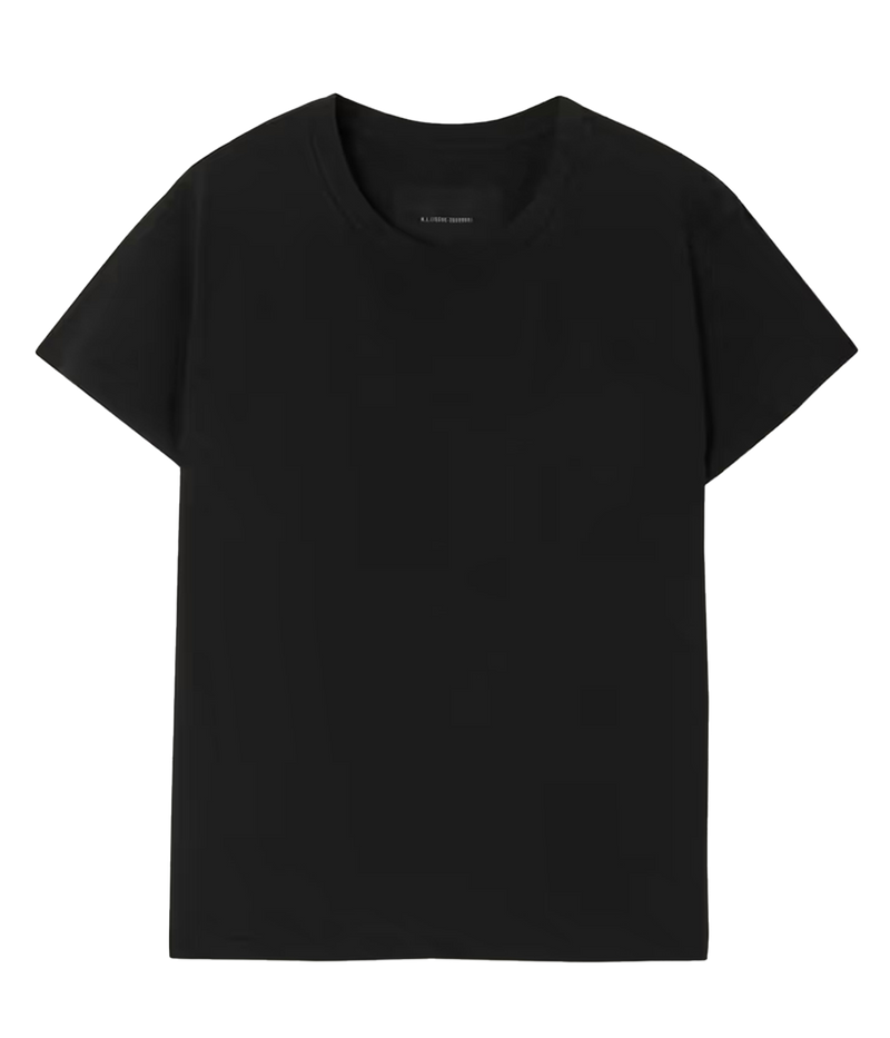 Nili Lotan 'Brady' T-shirt in subtly distressed cotton-jersey with a wide crew neckline, loose silhouette, and made from 100% cotton.