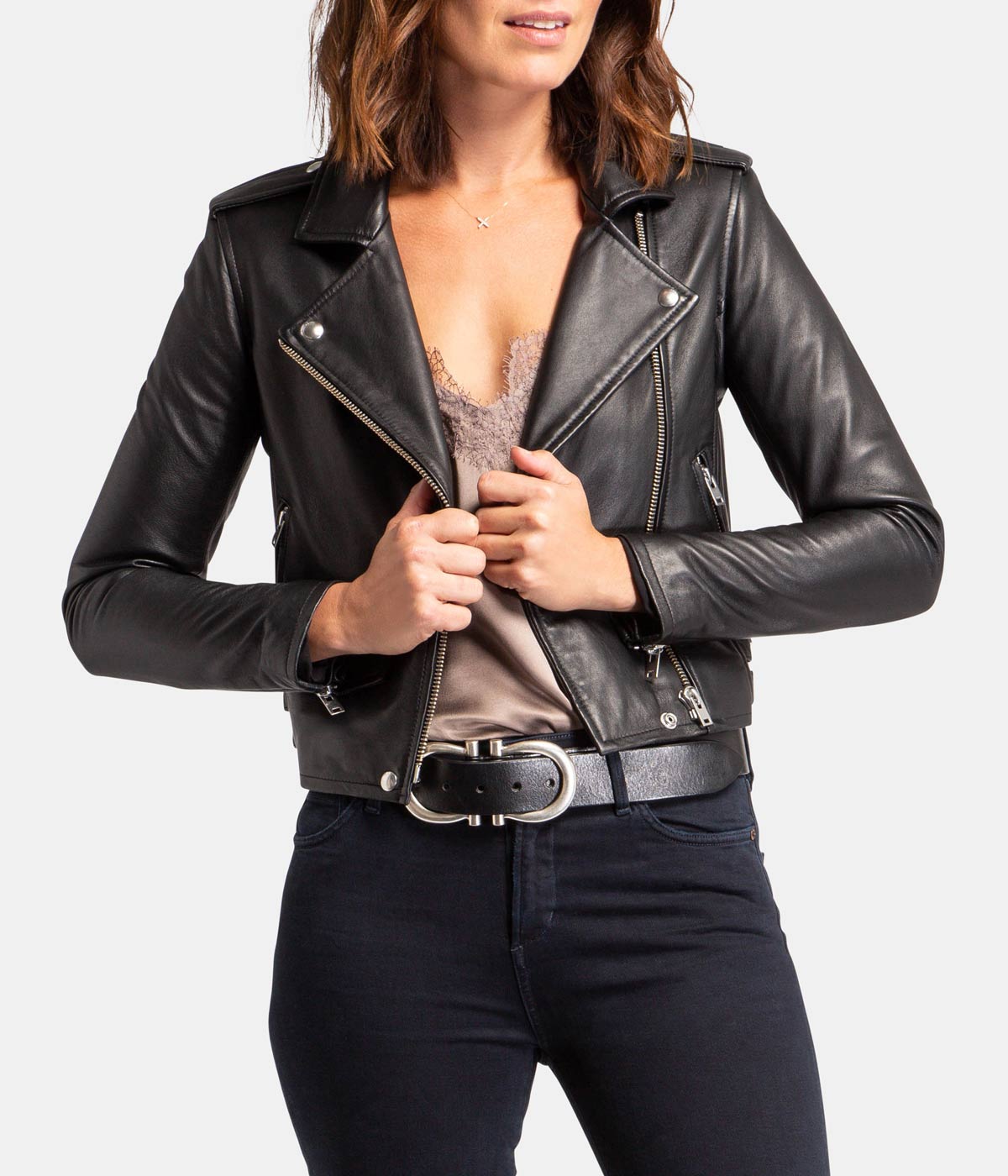 *FINAL SALE* Ashville Biker Jacker in Pink Sand