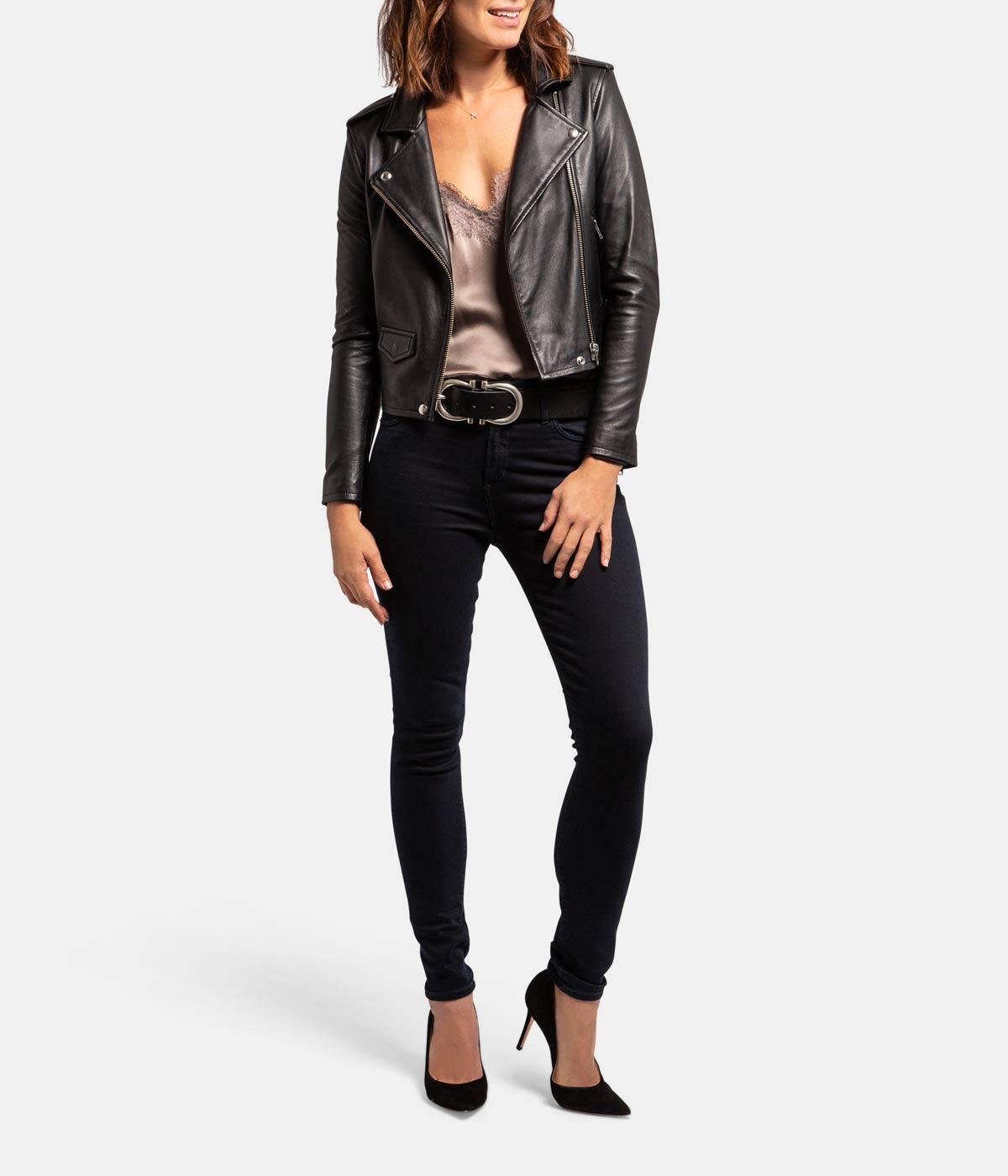 *FINAL SALE* Ashville Biker Jacker in Pink Sand