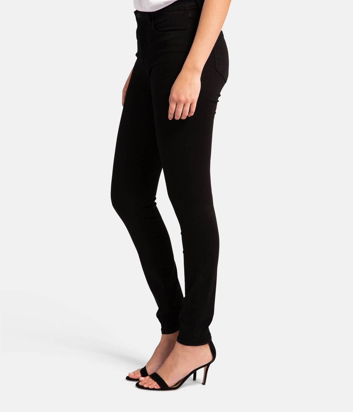 Marguerite High Rise Skinny Jean in Noir