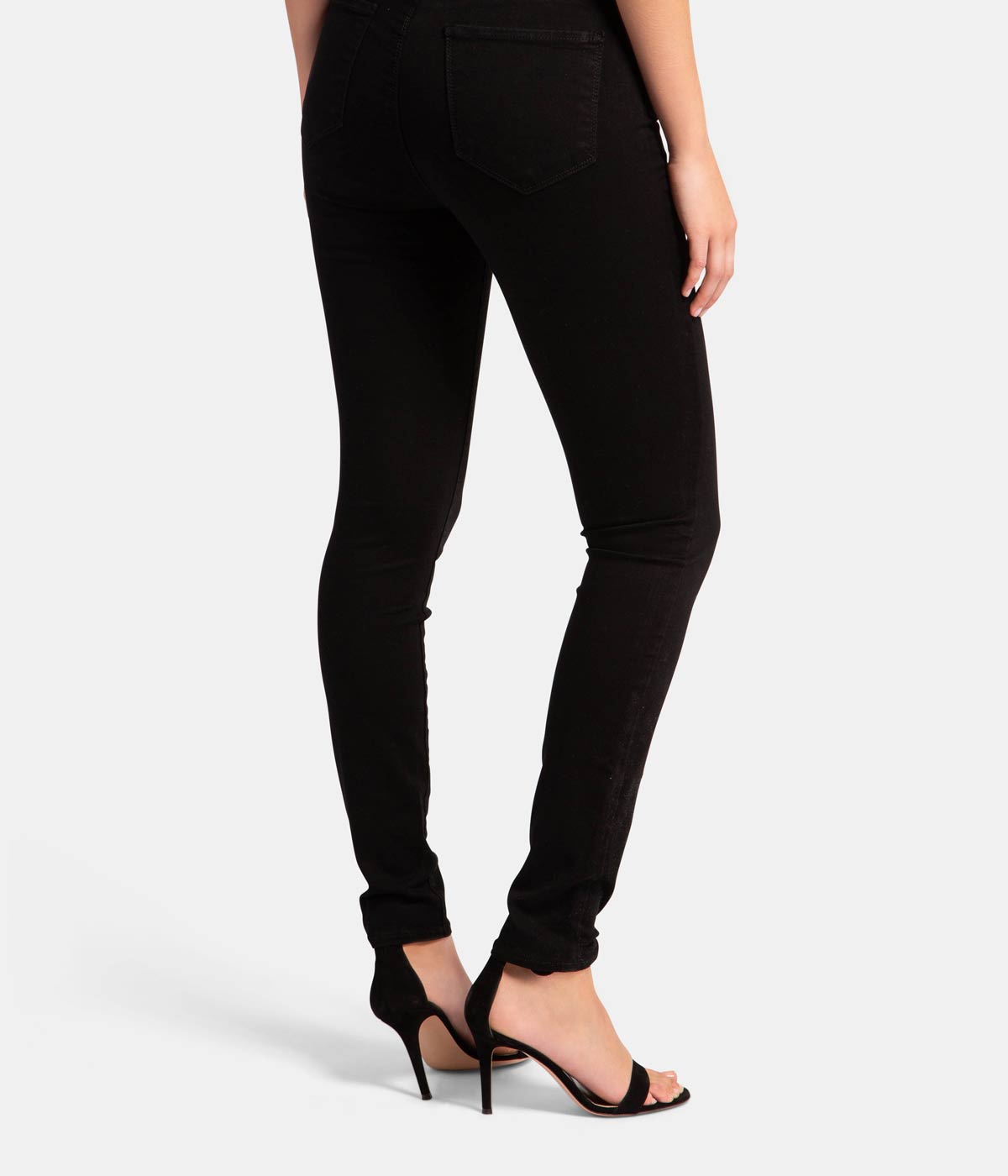 Marguerite High Rise Skinny Jean in Noir