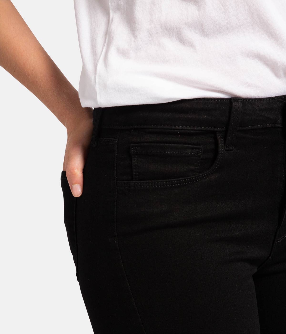 Marguerite High Rise Skinny Jean in Noir