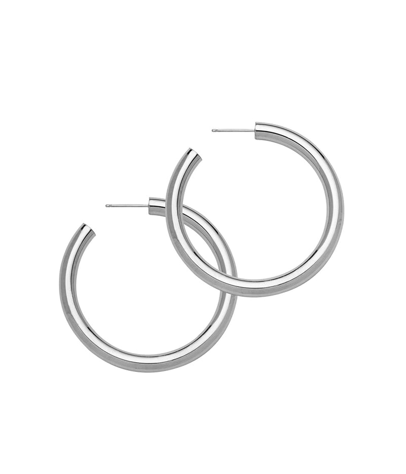 Lou 2" Hoops In Silver