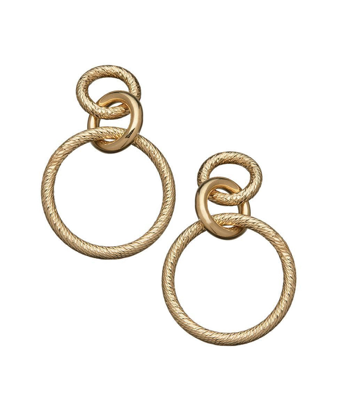 Wes Earrings in Yellow Gold