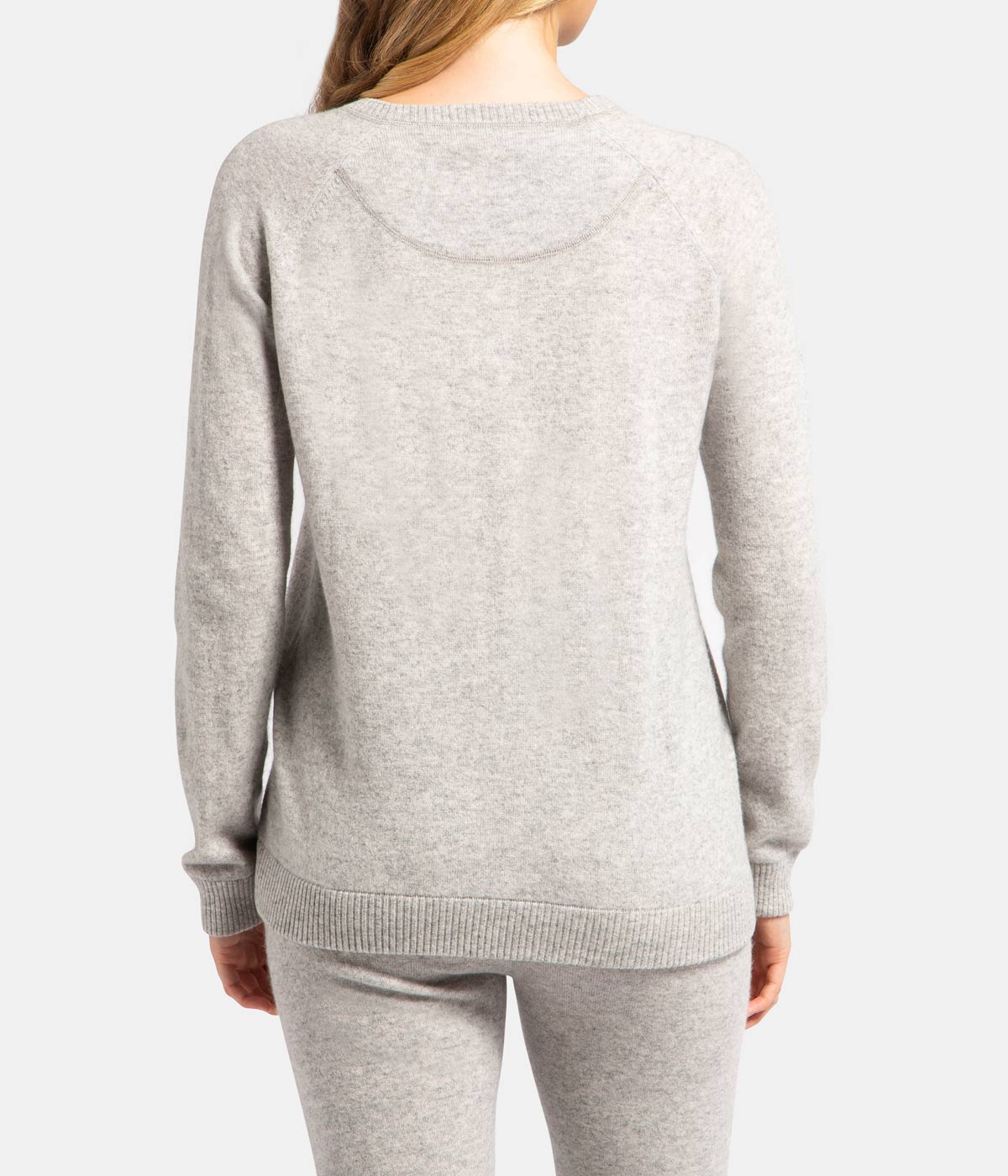**FINAL SALE* Cashmere Sweat Crew Knit in Grey