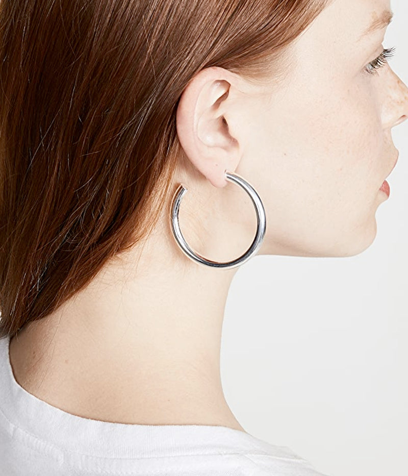 Lou 2" Hoops In Silver