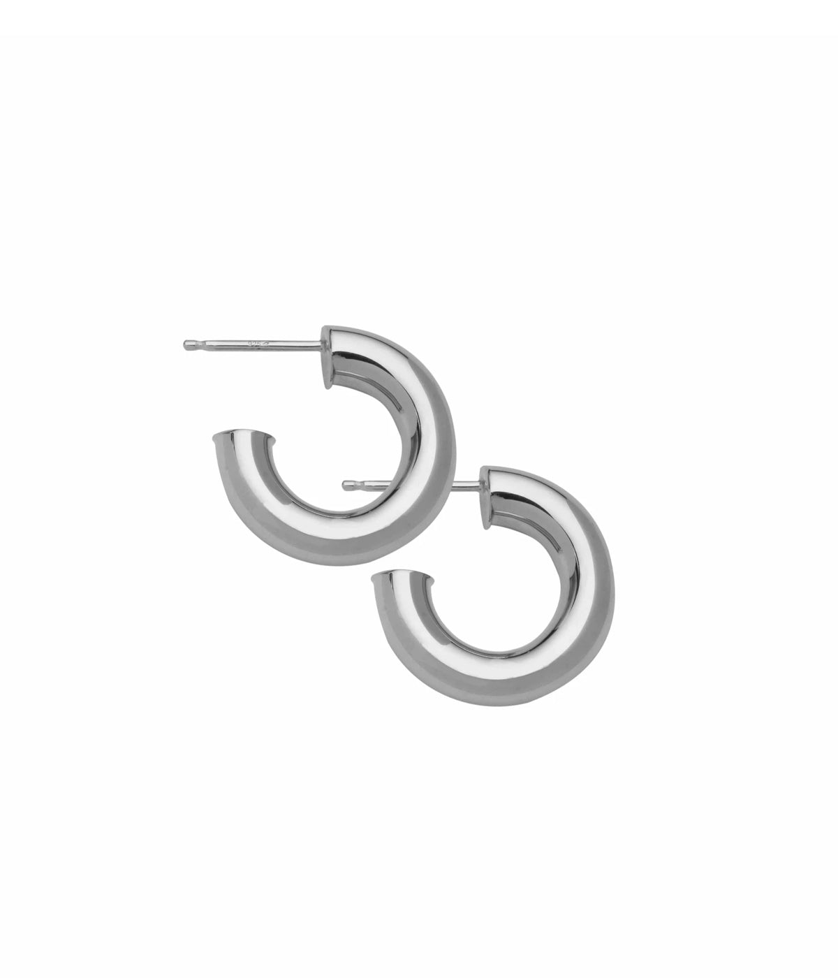 Lou 3/4" Hoops In Silver