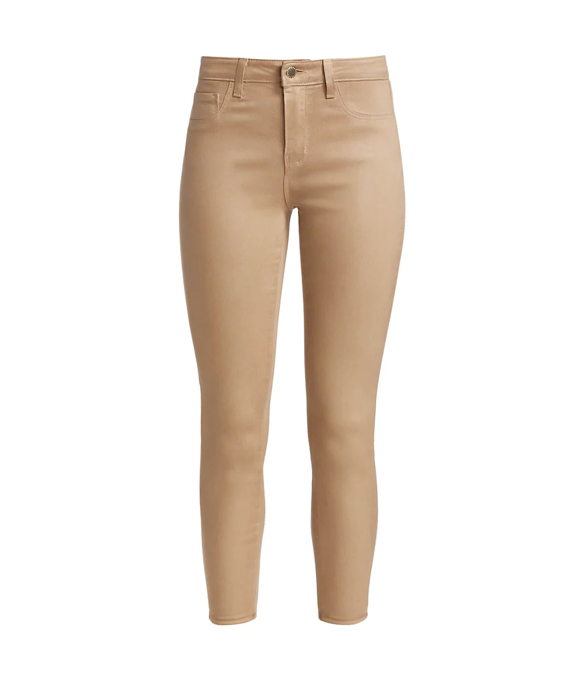 Margot High Rise Skinny Jean in Cappuccino Coated