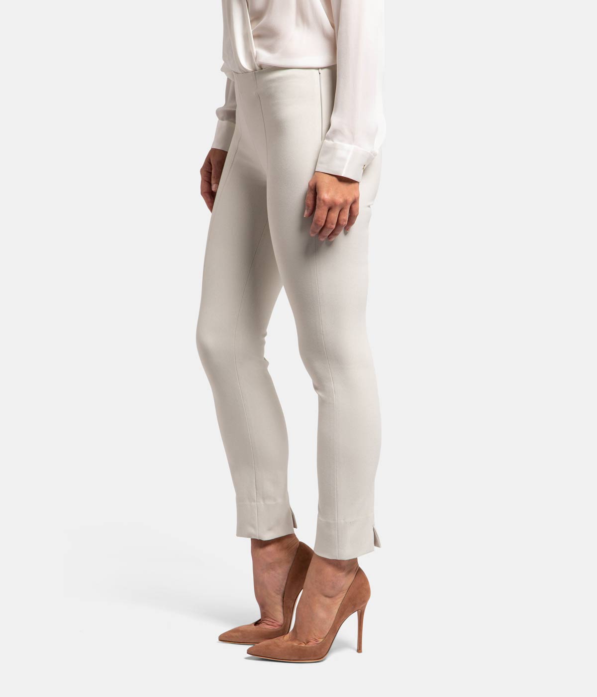 Stitch Front Seam Legging in Gesso
