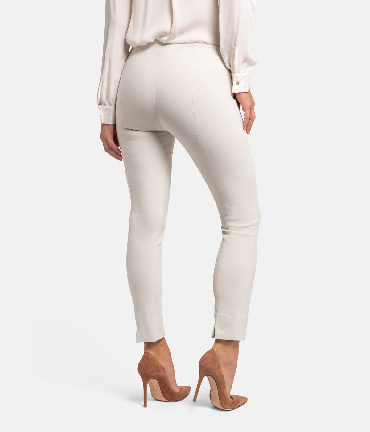 Stitch Front Seam Legging in Gesso