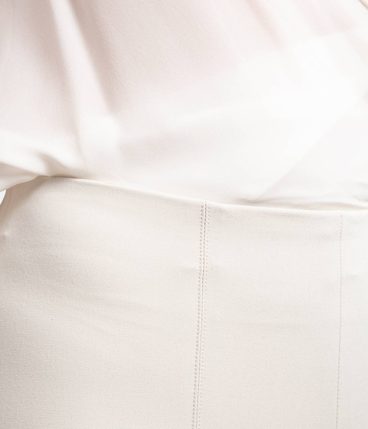 Stitch Front Seam Legging in Gesso